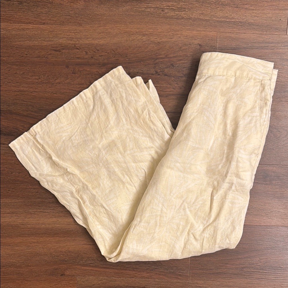 Nicole Miller Cream Wide Leg Pants